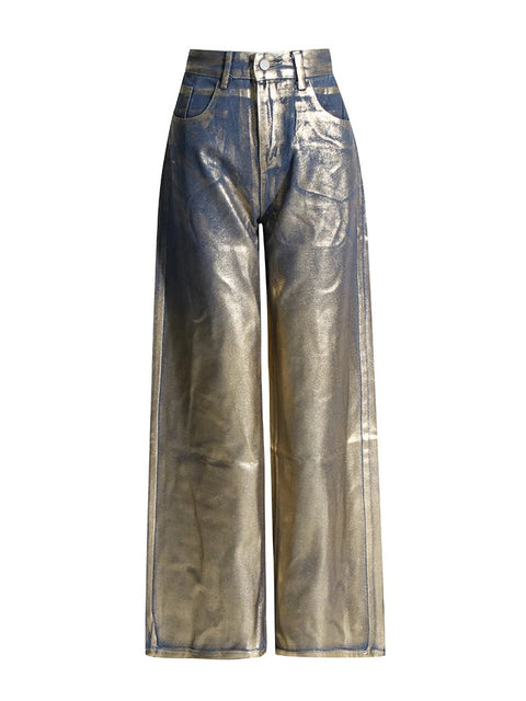 Vintage Streetwear Fashion Loose High Waist Patchwork Pockets Pant CODE: KAR2834