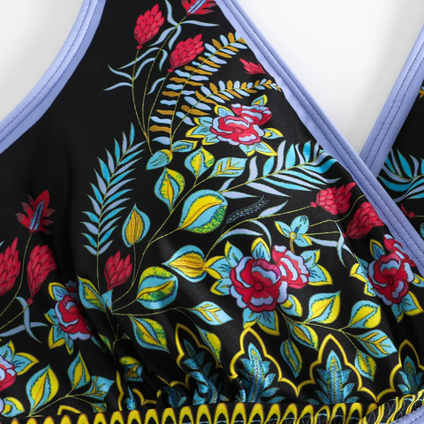 Summer Printed One Piece Swimsuit With Beach Skirt Swimwear CODE: KAR2851