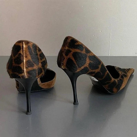 New Sexy Designer Leopard Pointed Toe High Heel CODE: KAR2855
