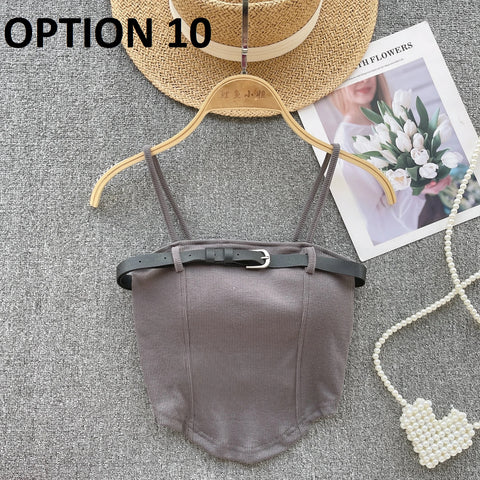 Sexy Knitted Camis Summer Irregularity Crochet Tank Top CODE: KAR2856