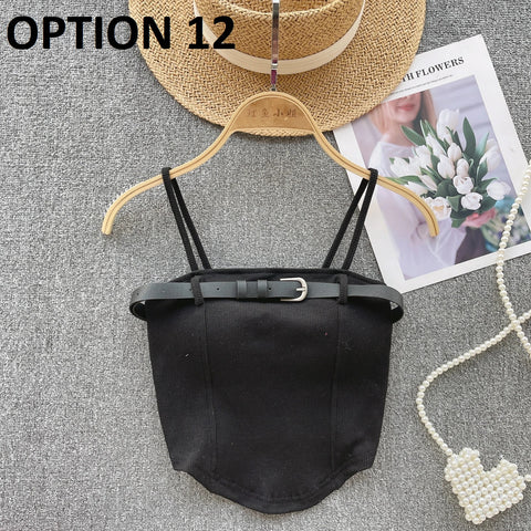 Sexy Knitted Camis Summer Irregularity Crochet Tank Top CODE: KAR2856