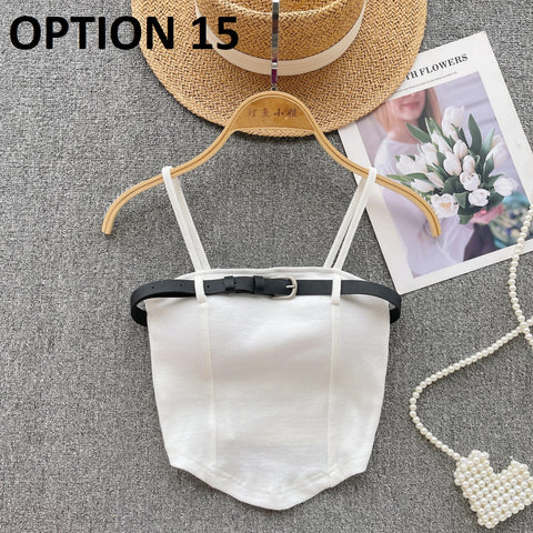 Sexy Knitted Camis Summer Irregularity Crochet Tank Top CODE: KAR2856