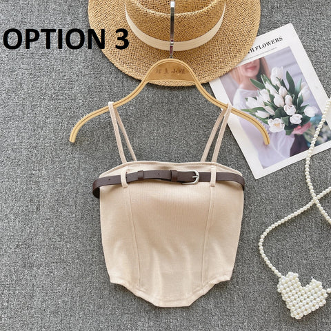 Sexy Knitted Camis Summer Irregularity Crochet Tank Top CODE: KAR2856