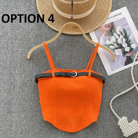 Sexy Knitted Camis Summer Irregularity Crochet Tank Top CODE: KAR2856