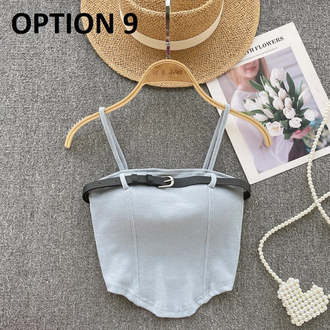 Sexy Knitted Camis Summer Irregularity Crochet Tank Top CODE: KAR2856