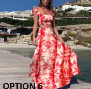 Elegant Boho Print Casual Loose A-line Two-piece Set CODE: KAR2874
