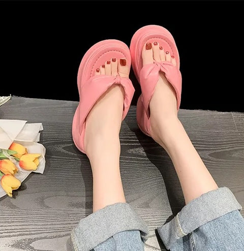 New Cute Casual Platform Beach Flip Flops CODE: KAR2883