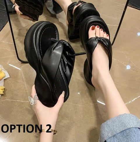 New Cute Casual Platform Beach Flip Flops CODE: KAR2883