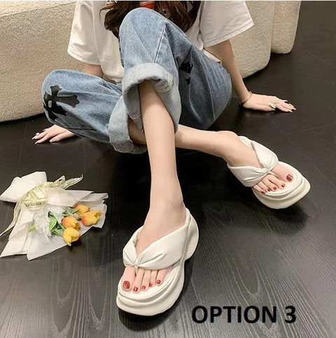 New Cute Casual Platform Beach Flip Flops CODE: KAR2883