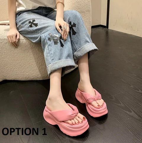 New Cute Casual Platform Beach Flip Flops CODE: KAR2883