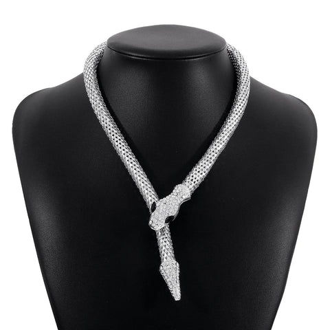Luxury personality hip hop snake necklace CODE: KAR2884