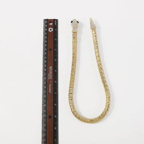 Luxury personality hip hop snake necklace CODE: KAR2884