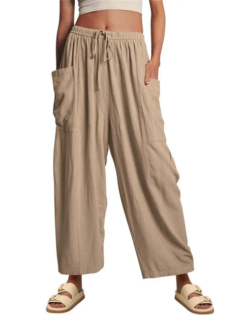 New Baggy Bottom Vintage Side Pockets Pleated Pant CODE: KAR2890