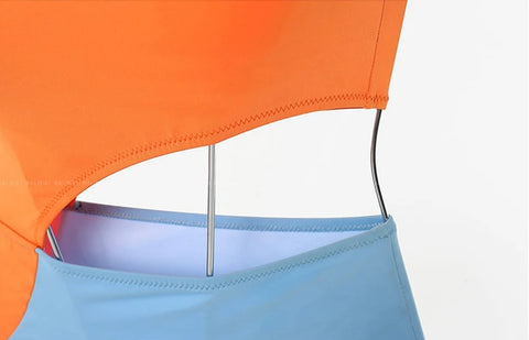 Sexy One Shoulder Solid Swimwear CODE: KAR2891