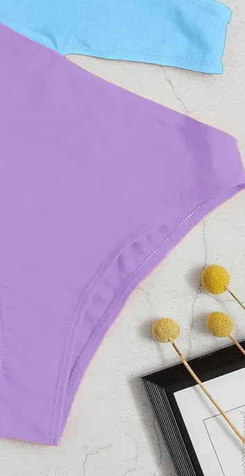 Sexy Patchwork Padded One-piece Swimwear CODE: KAR2892