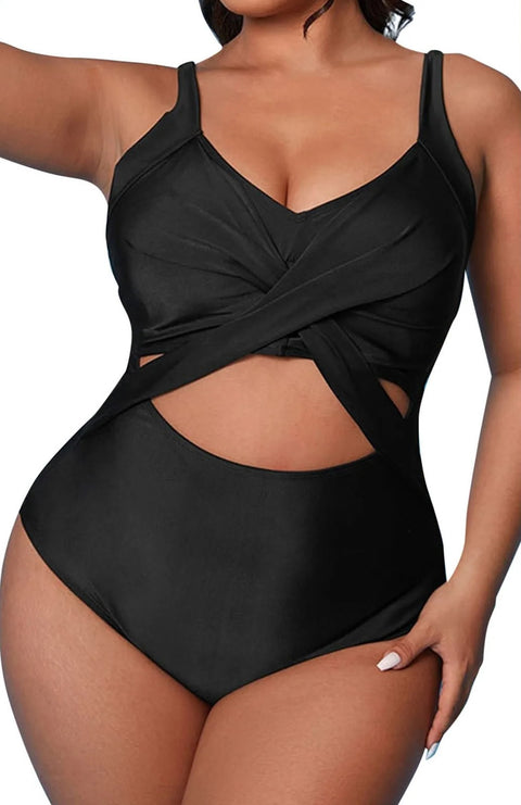 Sexy Solid Color Tight Large Swimwear CODE: KAR2893