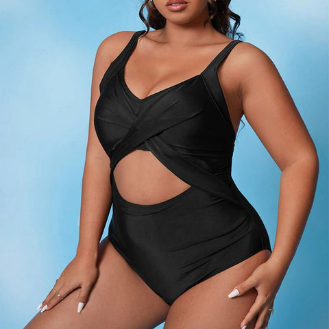 Sexy Solid Color Tight Large Swimwear CODE: KAR2893