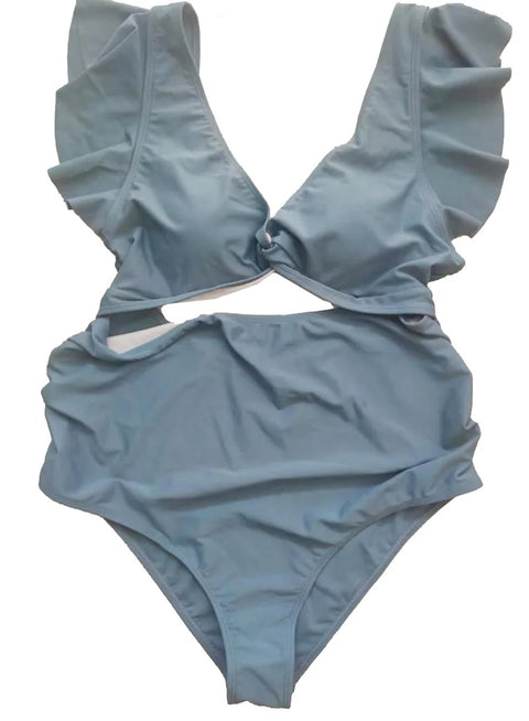 New V Neck Pregnancy High Cut Swimwear CODE: KAR2894