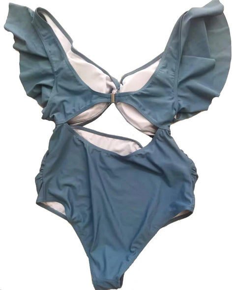 New V Neck Pregnancy High Cut Swimwear CODE: KAR2894