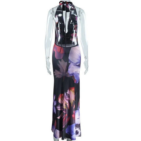 Cowl Neck Backless Long Dress CODE: KAR2905