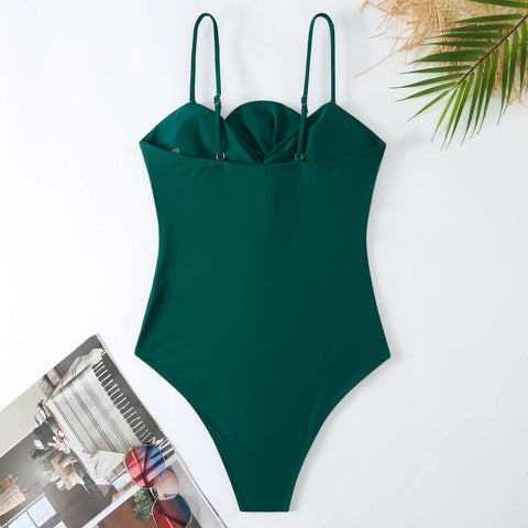 Elegant Bow Front Swimsuit with Skirt CODE: KAR2907