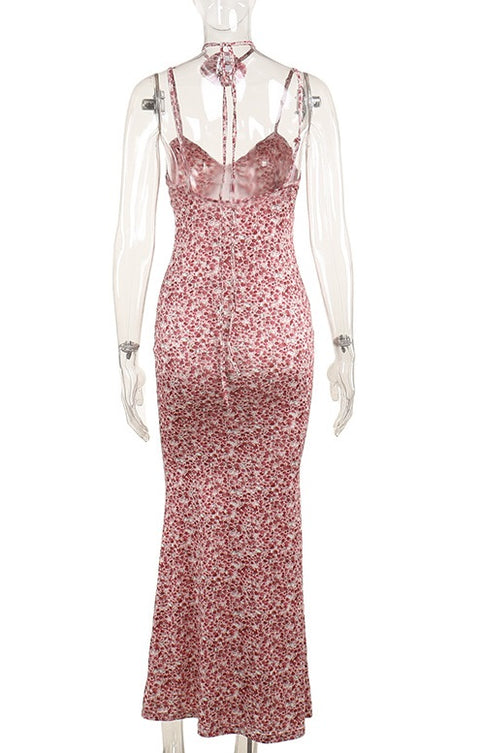 New style print three-dimensional floral summer long dress CODE: KAR2935