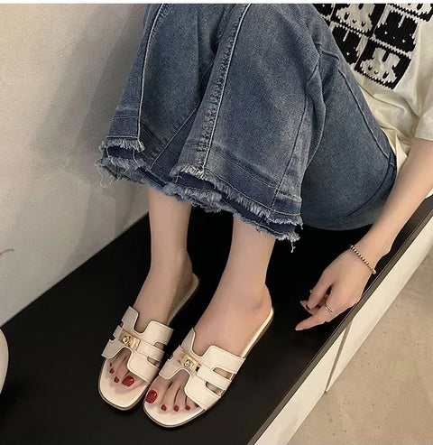 Summer Solid Color Casual Beach Slippers CODE: KAR2945