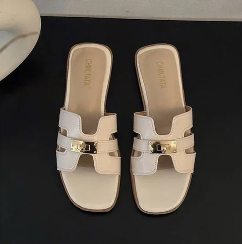 Summer Solid Color Casual Beach Slippers CODE: KAR2945