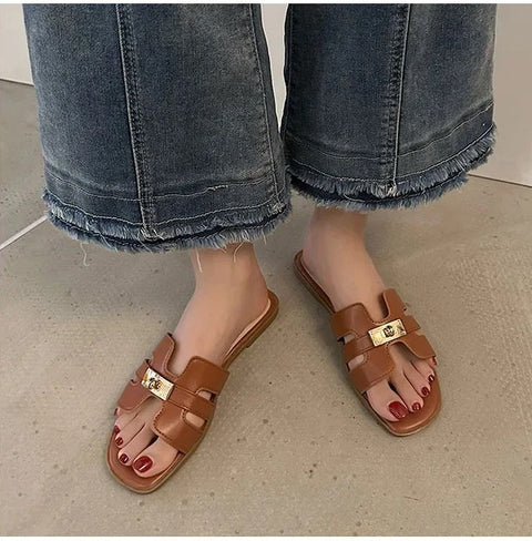 Summer Solid Color Casual Beach Slippers CODE: KAR2945
