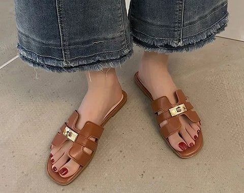 Summer Solid Color Casual Beach Slippers CODE: KAR2945