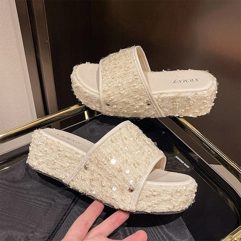 New Fashion Open Toe Bling Platform Sandals CODE: KAR2946