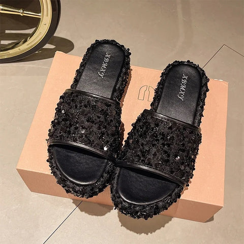 New Fashion Open Toe Bling Platform Sandals CODE: KAR2946
