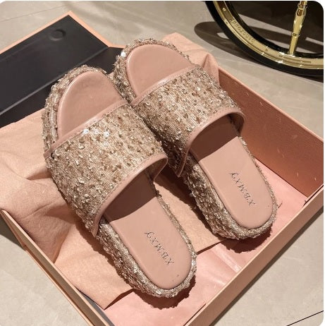 New Fashion Open Toe Bling Platform Sandals CODE: KAR2946
