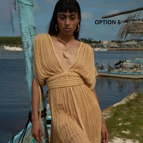 New Rope Off-Shoulder Sexy Halter neck Loose Dress CODE: KAR2950