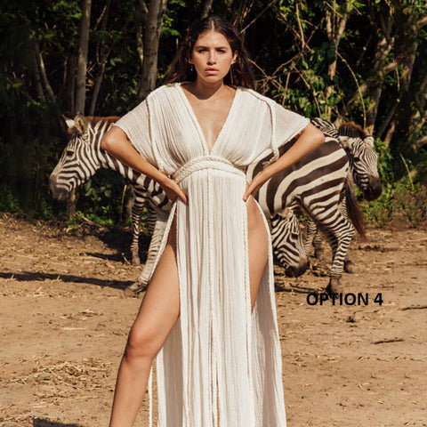 New Rope Off-Shoulder Sexy Halter neck Loose Dress CODE: KAR2950
