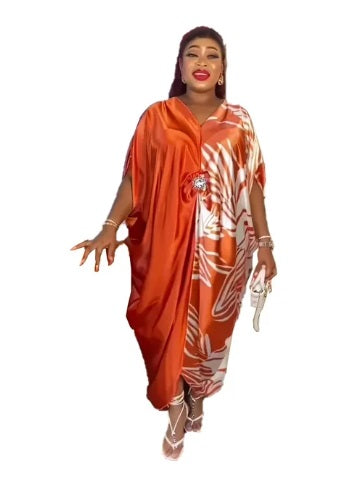 Summer Plus Size Print Maxi Dress CODE: KAR2954