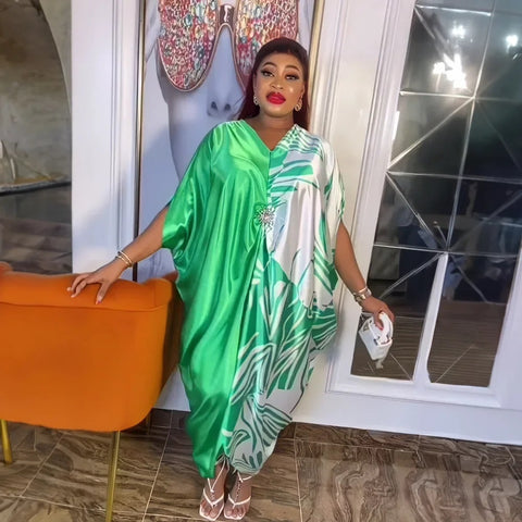 Summer Plus Size Print Maxi Dress CODE: KAR2954