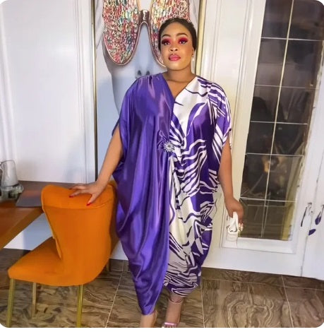 Summer Plus Size Print Maxi Dress CODE: KAR2954