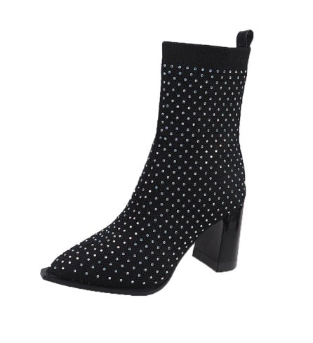 New Sexy Pointed Toe Ankle Comfortable Breathable Knitted Sock Boots CODE: KAR2963