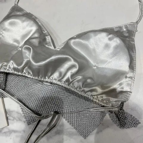 New Water Drill Tube Chain Beautiful Camisole Tank TOP CODE: KAR2964