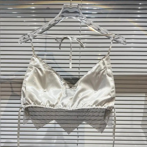 New Water Drill Tube Chain Beautiful Camisole Tank TOP CODE: KAR2964