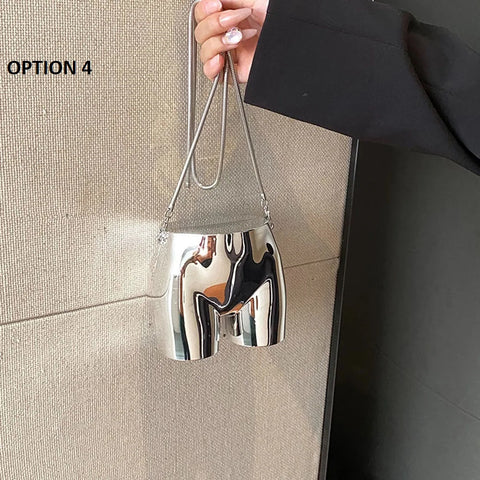 Buttocks Shape Mini Crossbody Novelty Chain Shoulder Bags CODE: KAR2967
