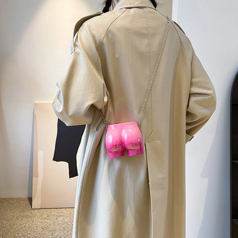 Buttocks Shape Mini Crossbody Novelty Chain Shoulder Bags CODE: KAR2967