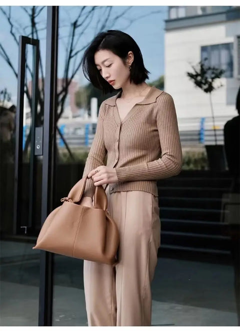 New Designer Simple Solid Handbags CODE: KAR2968