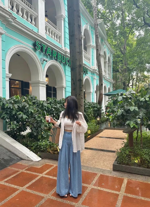 New High Waist Baggy Shirring Pleated Long Pants CODE: KAR2985