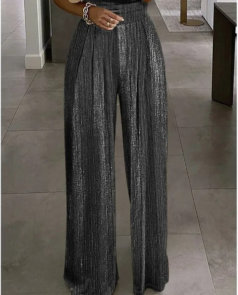 New Fashion Sleeveless Beaded Pleated Jumpsuit CODE: KAR2995