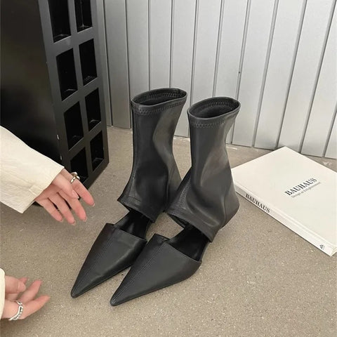 Hot Mid-calf Thin Low Heel Boot SIZE: 35 CODE: READY1308