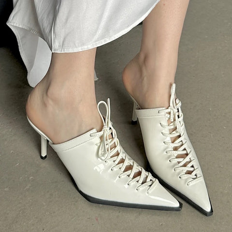 New Pumps Slides High Heels Shallow Mules Shoes CODE: KAR3008