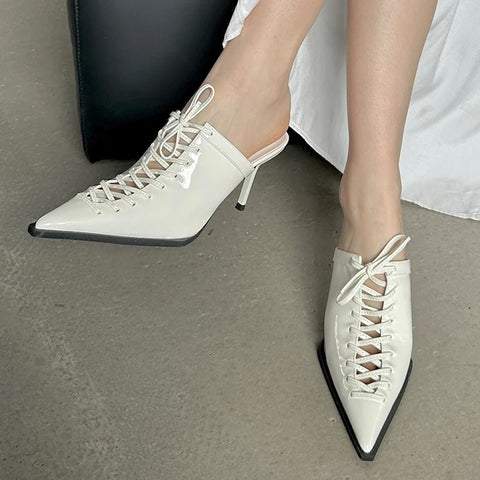 New Pumps Slides High Heels Shallow Mules Shoes CODE: KAR3008