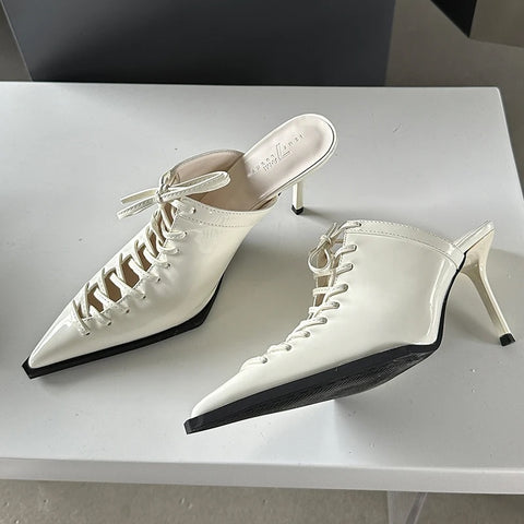 New Pumps Slides High Heels Shallow Mules Shoes CODE: KAR3008